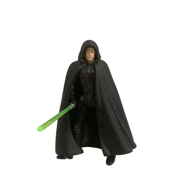 Star Wars Luke Skywalker Jedi Knight Figure w/ Cloak & Lightsaber 1990s VTG - Picture 2 of 5